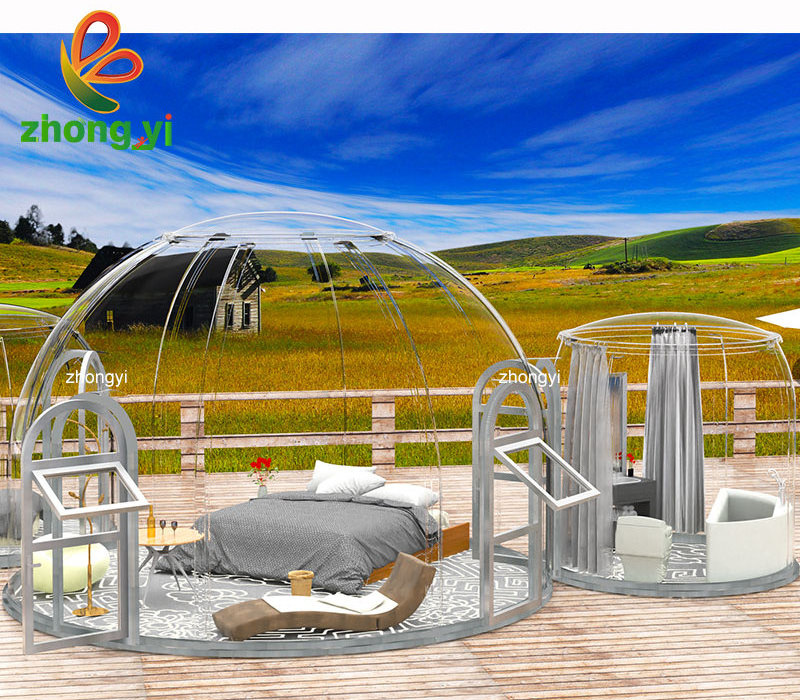 prefab bath bubble house bedroom restaurant hotel dome house tent