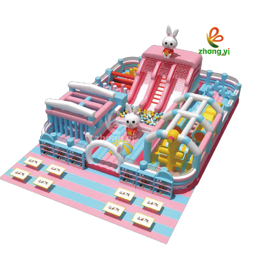 Inflatable Kids Moonwalk Jumper Bouncer With Ball Pit Bouncy Castle Jumping Bounce House Party For Kids Inflatable