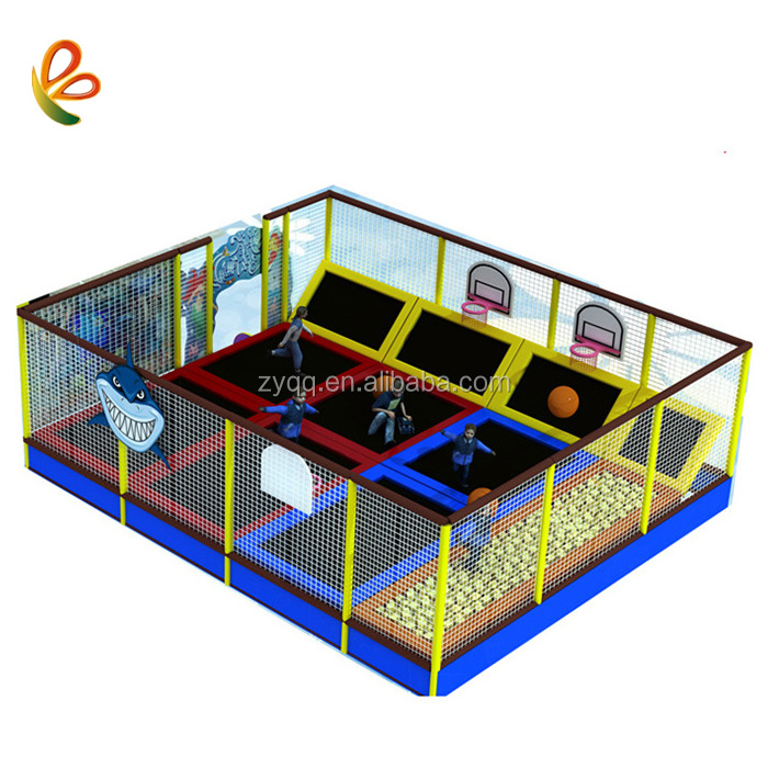 Customized Size interactive mini indoor trampoline park equipment