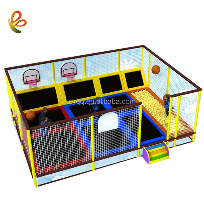 Customized Size interactive mini indoor trampoline park equipment