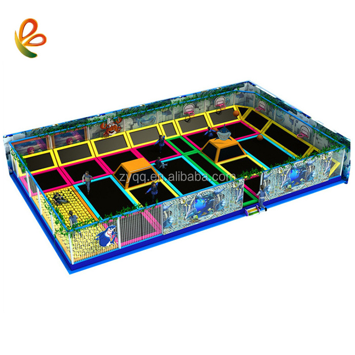 Customized Size interactive mini indoor trampoline park equipment