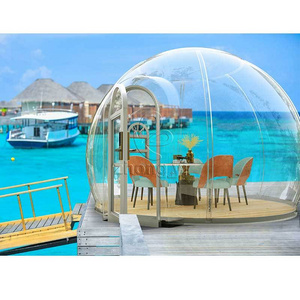 dome house glass igloo aluminum frame glass for glamping house