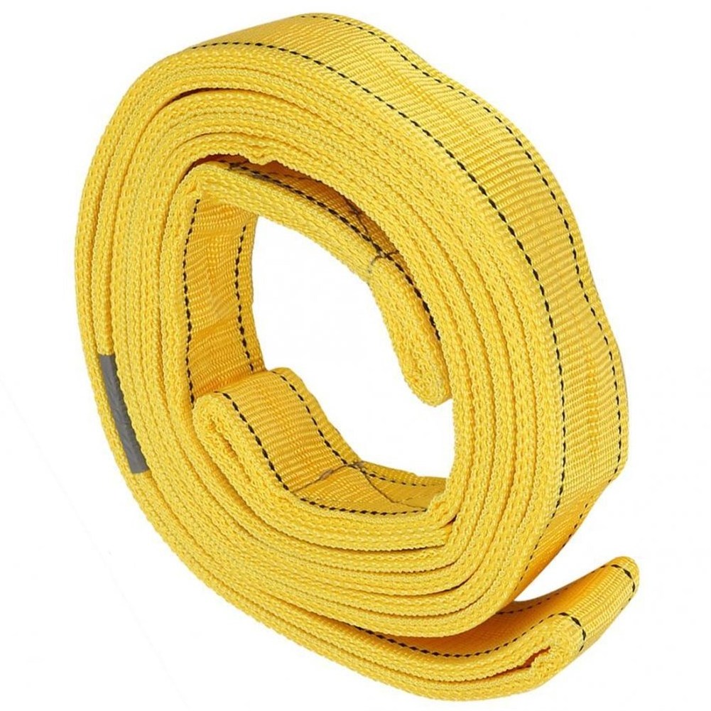 Hoisting tools polyester crane lifting sling belt 6 ton 10M eye and eye webbing sling customized