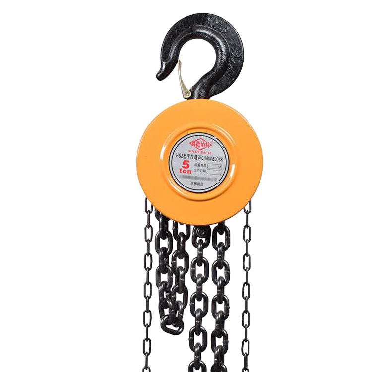 5 ton manual chain hoist  lifting hoist with motor trolley from professional factory manufacturer