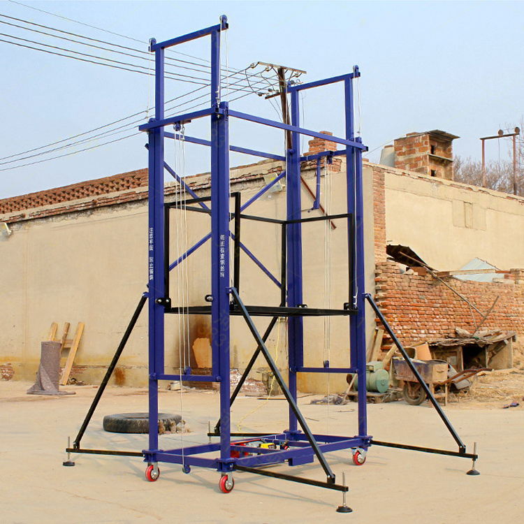 folder ladder hydraulic automatic  electric scaffold lift portable