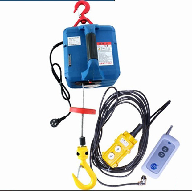 Portable small utility electric wire rope hoist 200-500KG