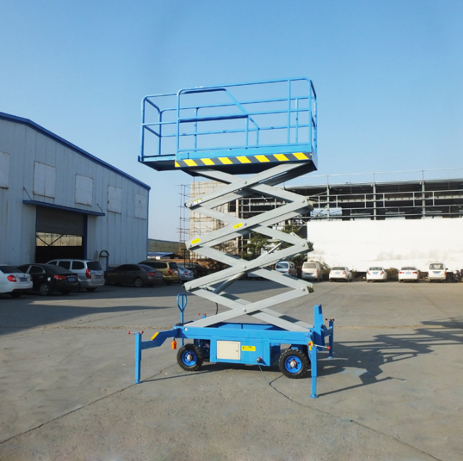 Zhongye 6m 8m 10m aerial sissor manlift platform 500kg hydraulic cilindro plataforma elevadora de tijera