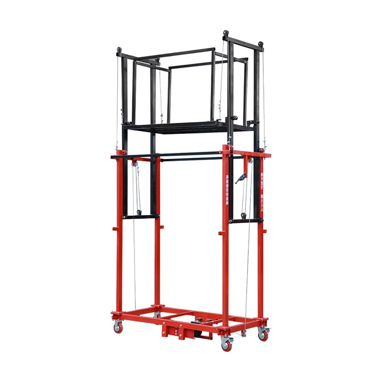 folder ladder hydraulic automatic  electric scaffold lift portable