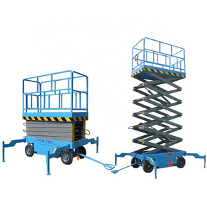 Trailed type 500kg 6m Mobile Electric hydraulic Scissor Lift Aerial Work Platform