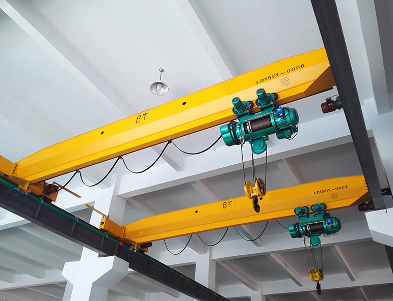 Single Girder 16 ton Overhead Crane Hoist Lift Single Beam Electric Bridge Crane Electric Trolley Overhead Crane