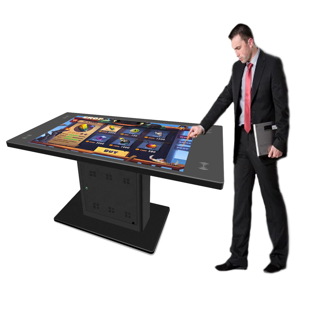 Interactive Screen Desk Smart Coffee Lcd Display Touch Table For Restaurant