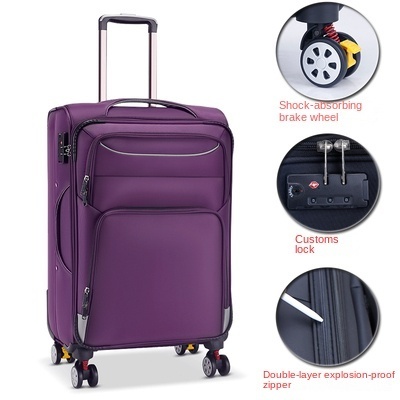 3PCS Factory Classic Oxford Women Trolley Luggage Sets With Mute Wheel Soft Luggage Trolley With brake wheel