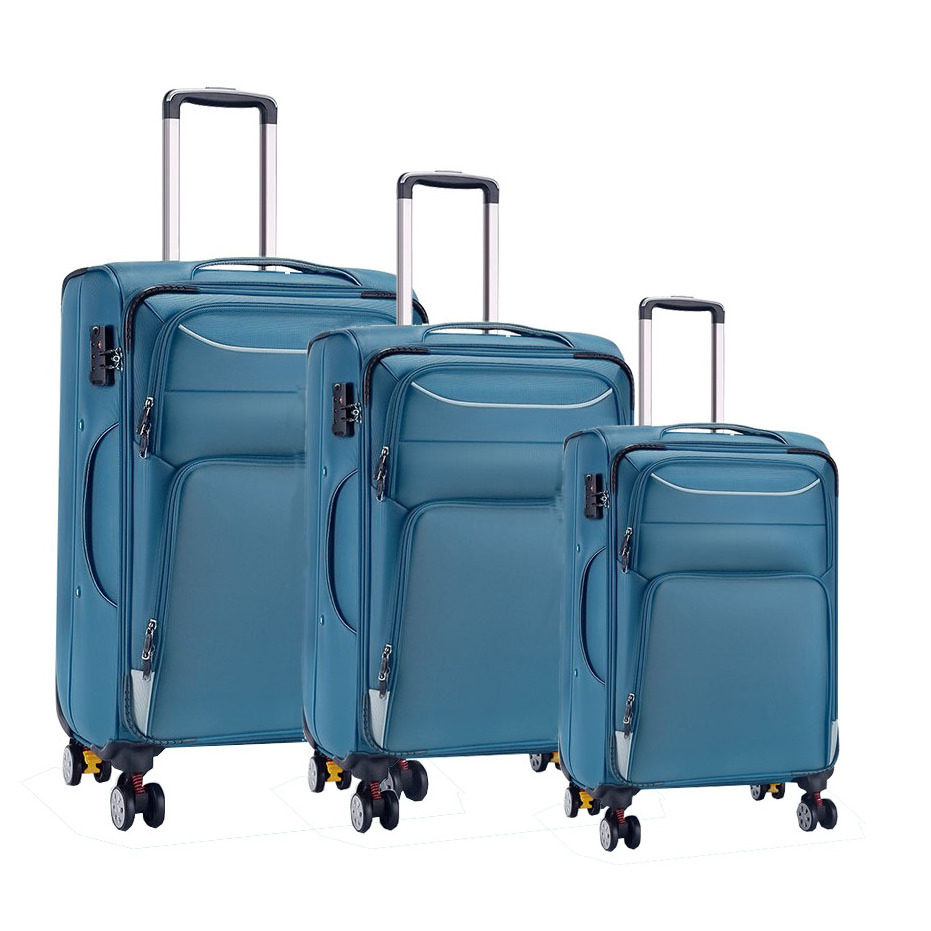 3PCS Factory Classic Oxford Women Trolley Luggage Sets With Mute Wheel Soft Luggage Trolley With brake wheel