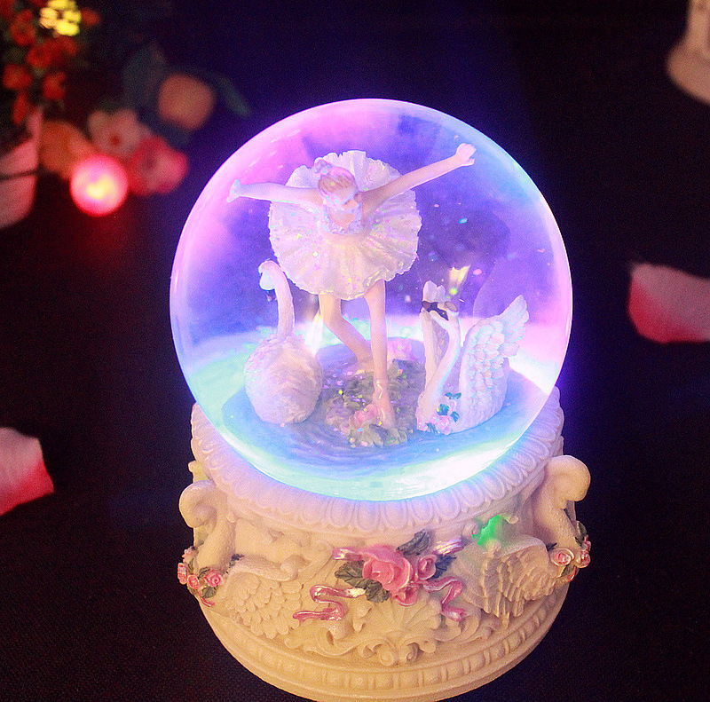 Ballerina Musical pretty Snow Globe Snowballs for indoor home  table decoration