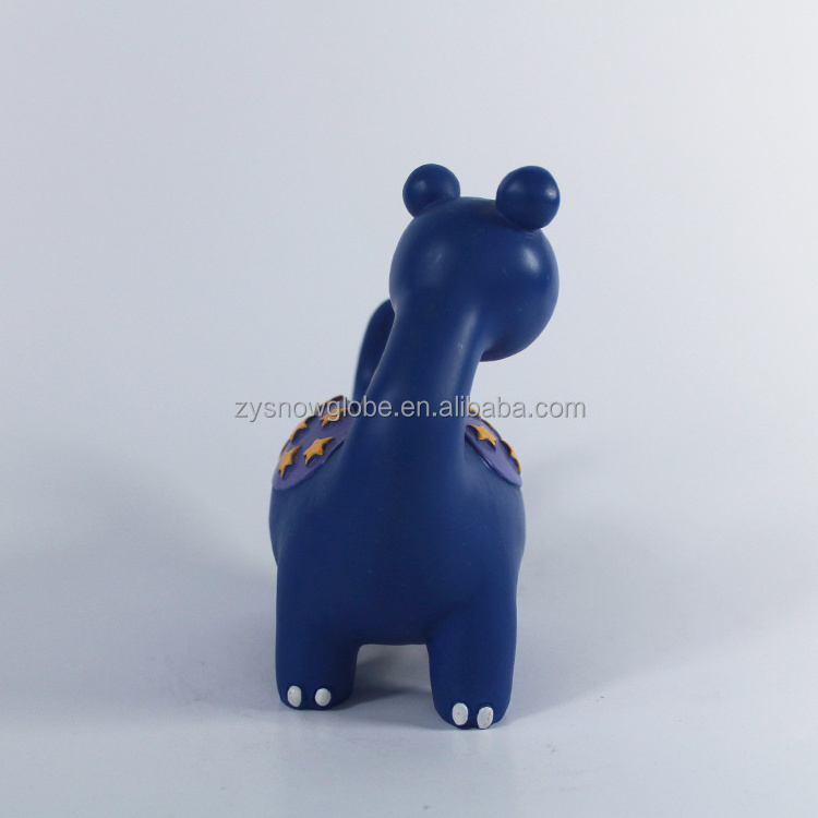 Resin dinosaur money saving coin bank animal statue piggy bank money boxes custom cartoon animal coin box Hot sale kids gift