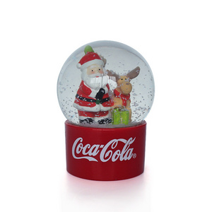 Hot sale snow globe for Christmas Holiday christmas snowglobe resin snow globe mecca