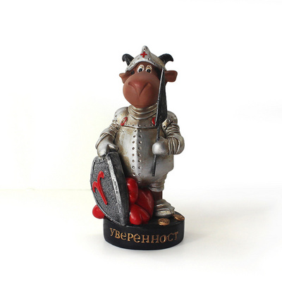 Resin Cartoon anime knight bull warrior statues/figurines/sculptures  home decoration antique gifts