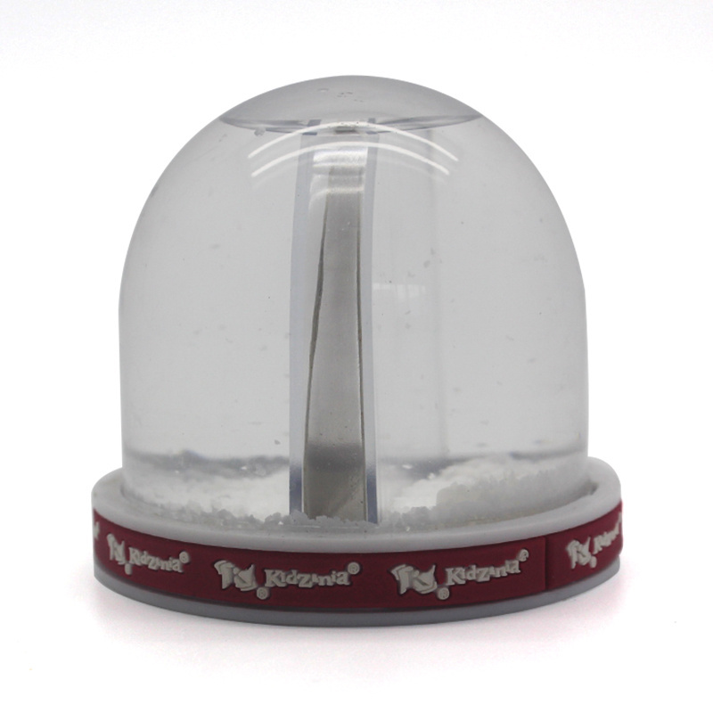 Custom plastic photo snow globe for home decoration