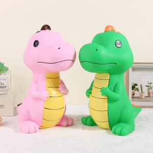 Custom Resin Crafts Children's Birthday Gifts Dinosaur Piggy Bank for Kids Atm Cute  Electronic plastic metal coin money box