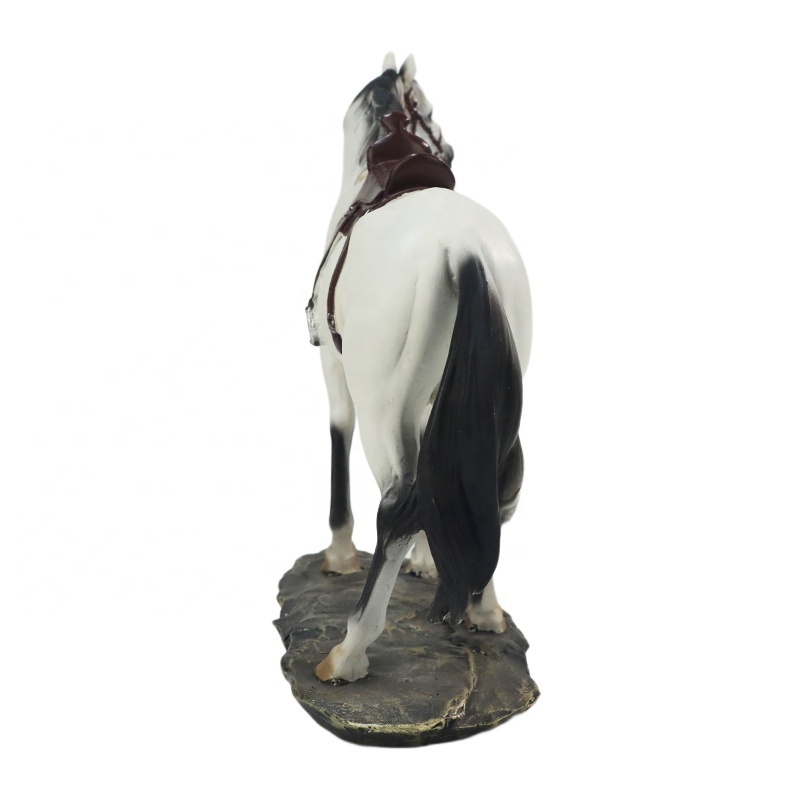 Popular Folk Art Horse Figurine Tall and Cheap Resin Material for Home Decoration Souvenir Model