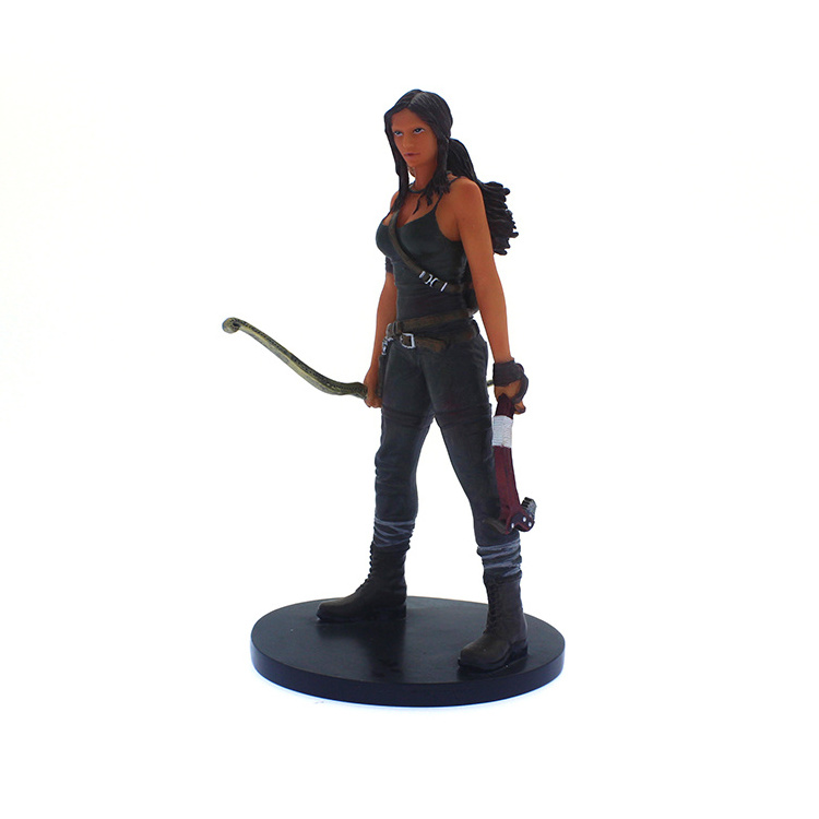 factory  custom wild hunting girl resin figurine