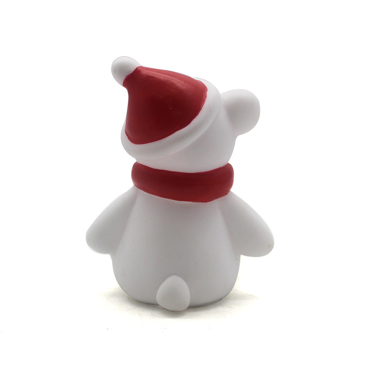 Christmas sitting bear animal statue resin souvenirs home decoration