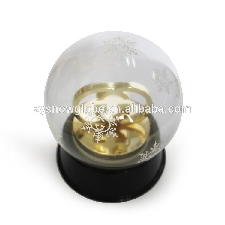 Hot sale empty clear glass snow globe kit