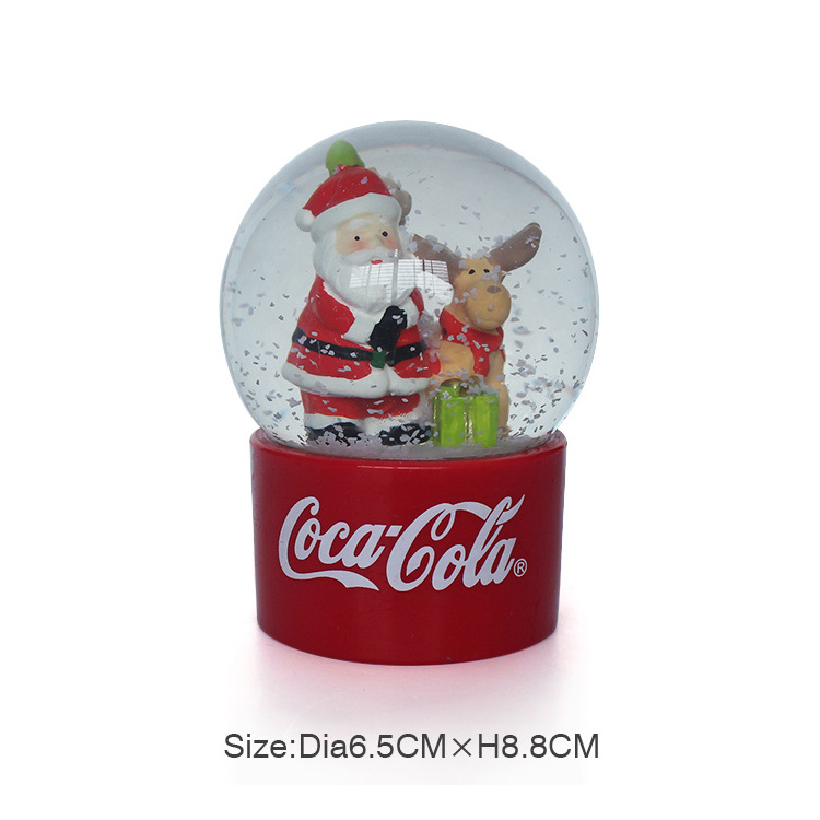 Hot sale snow globe for Christmas Holiday christmas snowglobe resin snow globe mecca