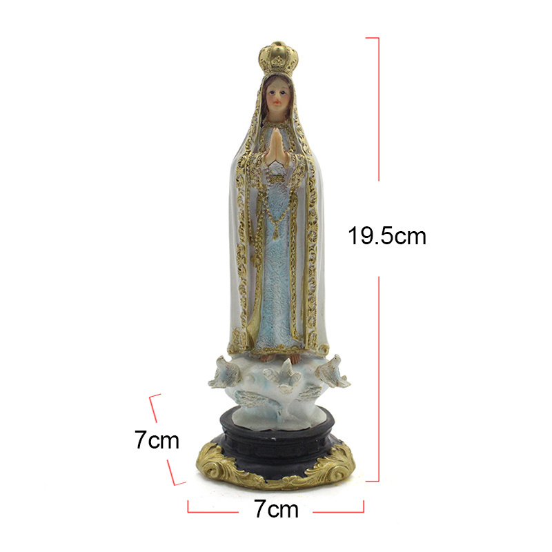 custom antique Europe style polyresin catholic religious blessed virgin mary statue