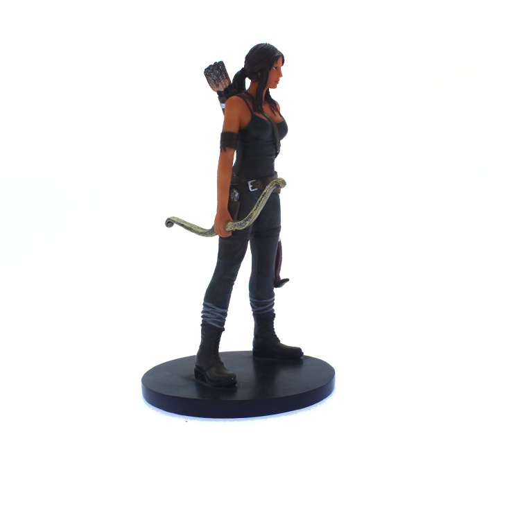 factory  custom wild hunting girl resin figurine