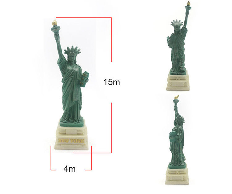 antique resin statue of liberty figure statue