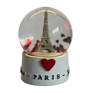 custom Eiffel Tower snow ball  manufacturers snow globe