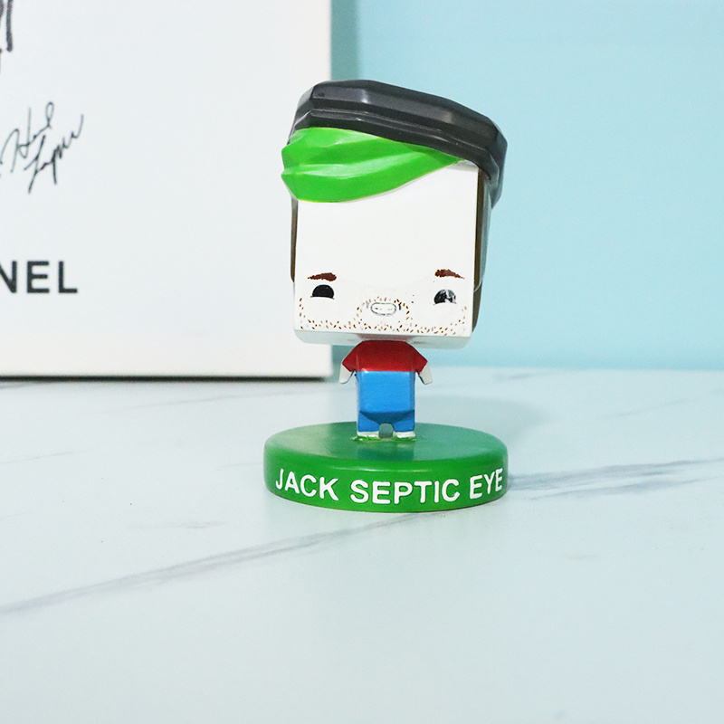 Make Your Own Kawai Square Face Cartoon Joker Jacksepticeye Talking Bobblehead Dolls