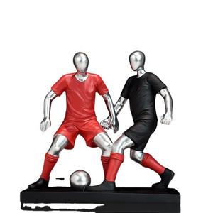 Customized mascot for athlete figure statues at the 2024 Paris Games in France bobblehead resin gifts resin Trophy footballer