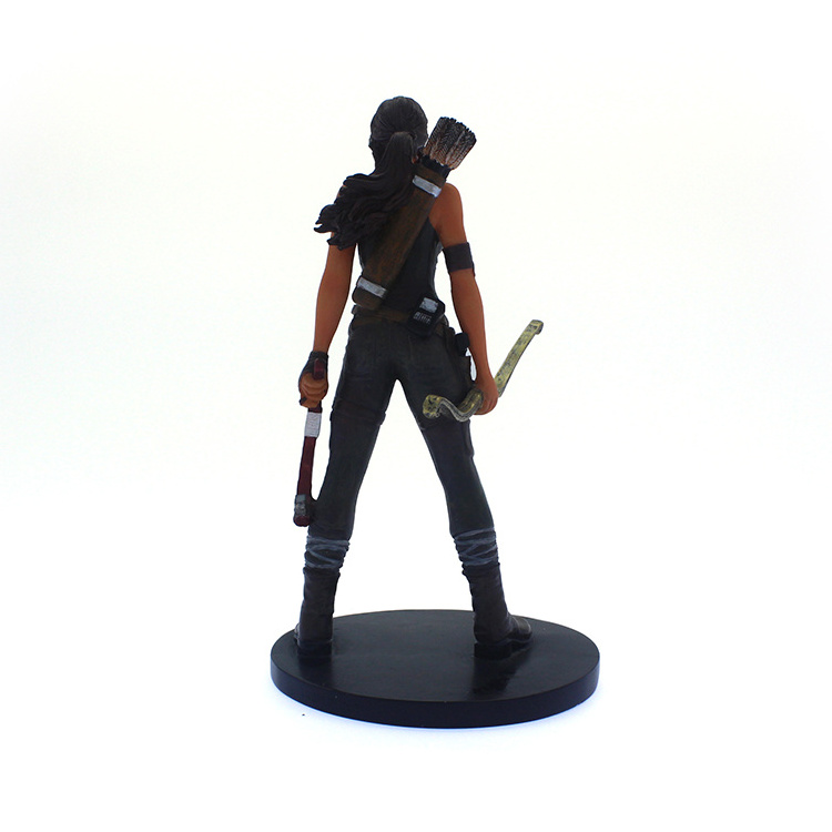 factory  custom wild hunting girl resin figurine