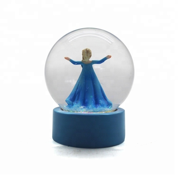 custom figurine Dancing queen snow globe home decor sculpture Christmas snow globe