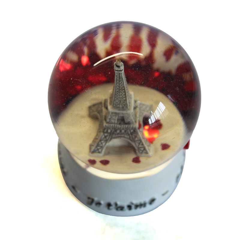 custom Eiffel Tower snow ball  manufacturers snow globe