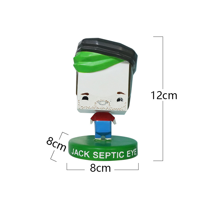 Make Your Own Kawai Square Face Cartoon Joker Jacksepticeye Talking Bobblehead Dolls