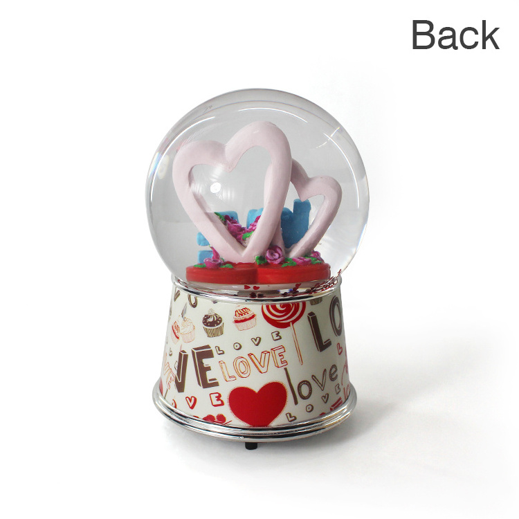 Music Water Snow Globe  balloons home table desk  decoration lovely gifts souvenirs