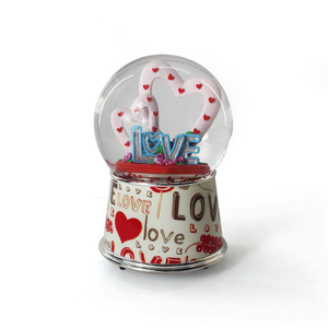 Music Water Snow Globe  balloons home table desk  decoration lovely gifts souvenirs