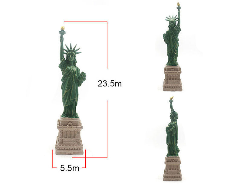 antique resin statue of liberty figure statue