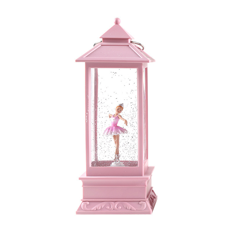 2023 New Ballerina Lantern Light Snow Globe Kids gifts Cute girl Snowglobe with music dancer crystal ball tabletop ornament