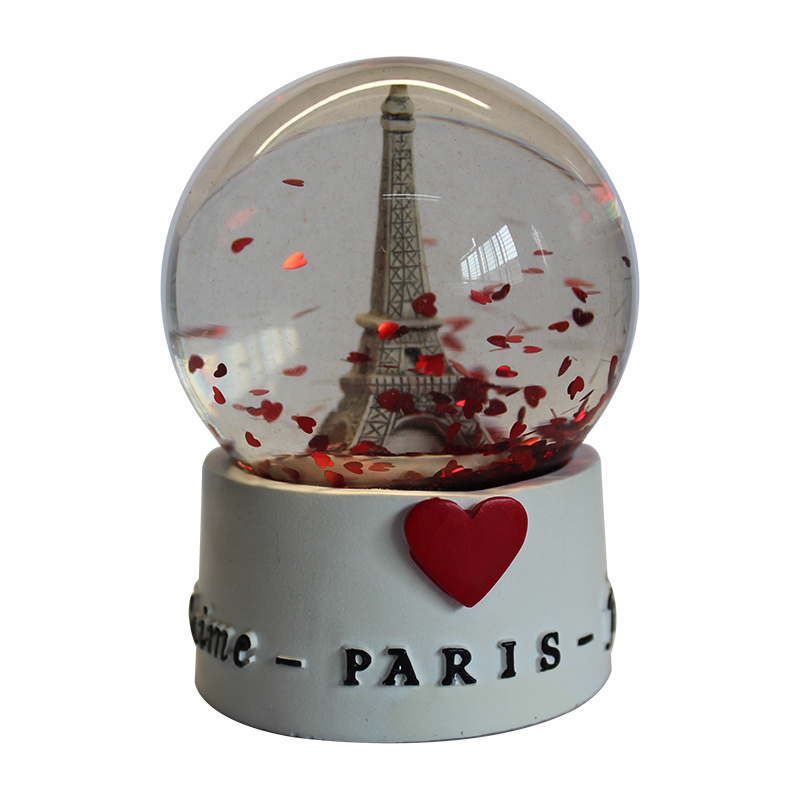 custom Eiffel Tower snow ball  manufacturers snow globe