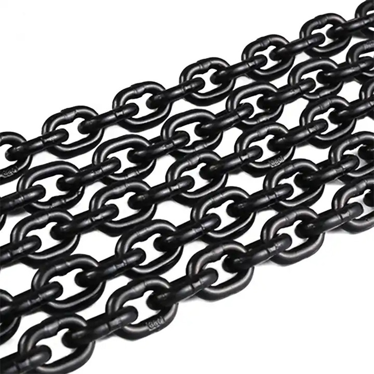 Standard Heavy Duty Chain Black Gold 420 O Ring High Alloy Lifting Chainh G80 Allochaint Treated Lifting Steel 6mm - 14mm CN;HEB