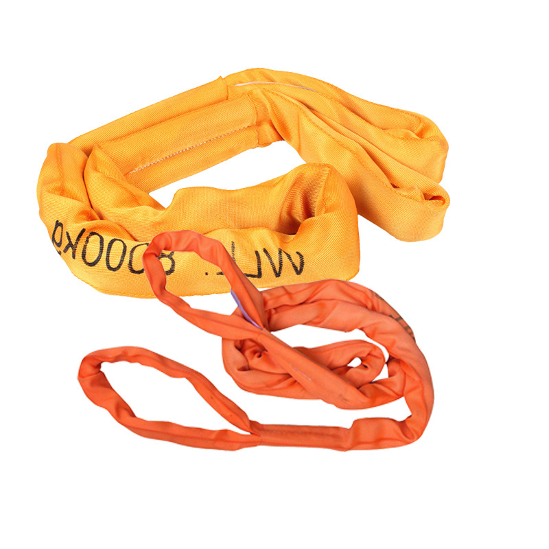 20 Flat Woven Heavy Duty Polyester Tubular Lifting Belt 5 Ton Straight Pull Webbing Sling