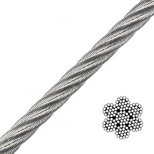 1x19 7x19 1X19 7X7 7X19 AISI304 316 Stainless Steel Cable Wire Rope Aircraft Cable For Deck Cable