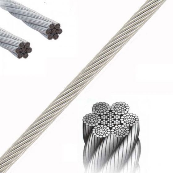 7x19 Galvanized steel Cable 12mm steel Wire Rope