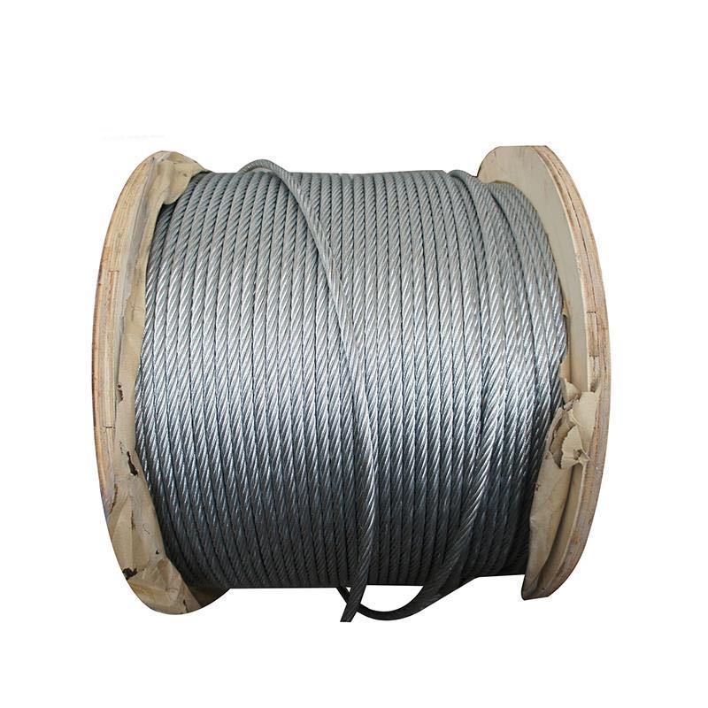 Galvanized steel wire rope price marine cable 6x36 wire rope hoist 50mm