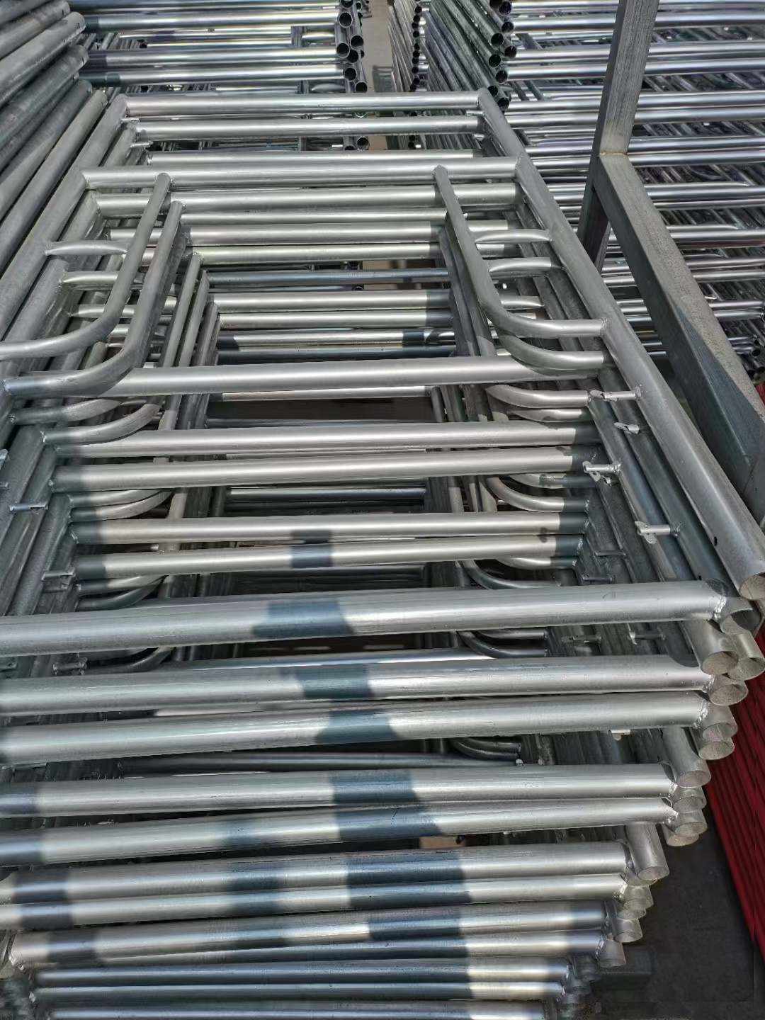 ZYTJ Factory 1219X1700, 1930X1219mm, 1219X914mm Doors Scaffolding Manson Korea Steel Cross Brace Ladder Frame