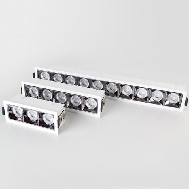 Led Ceiling Lamp Spotlight Linear Light Living Room Without Main Light Embedded Grille Light